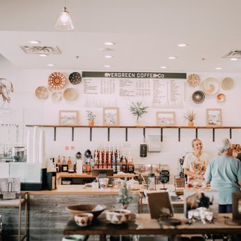 Evergreen Coffee - two people in a coffee shop - Coffee & Tea Near Me - Owasso, Oklahoma