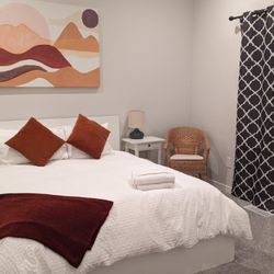 Lake of the Sky Housekeeping - An inviting bedroom so your guests feel at home.