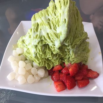 Nu Cafe - Green tea with mocha and strawberries - Ice Cream & Frozen Yogurt Near Me - Houston, Texas Nu Cafe - Green tea with mocha and strawberries - Ice Cream & Frozen Yogurt Near Me - Houston, Texas