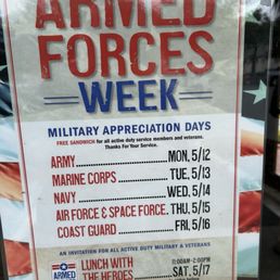 Military Appreciation is this week! Military Appreciation is this week!
