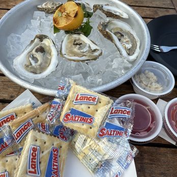 The Deck - Raw oysters (1/2 dozen) - New American Near Me - Tybee Island, Georgia The Deck - Raw oysters (1/2 dozen) - New American Near Me - Tybee Island, Georgia