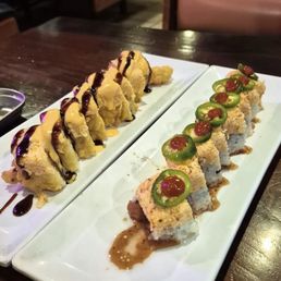 Two sushi rolls