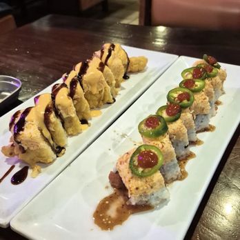 Hikari Sushi & Ramen - Two sushi rolls - Sushi Bars Near Me - Corona, California
