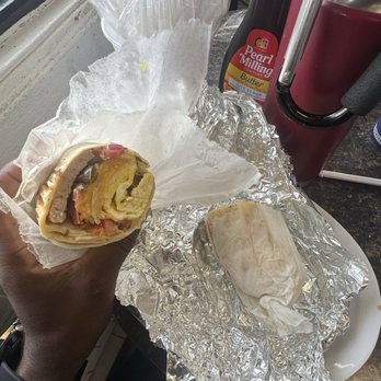 Sunshine Coffee - Sausage egg cheese burrito - Coffee & Tea Near Me - Queens, New York