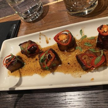 Haywire - CRISPY PORK BELLY BITES - New American Near Me - San Antonio, Texas Haywire - CRISPY PORK BELLY BITES - New American Near Me - San Antonio, Texas