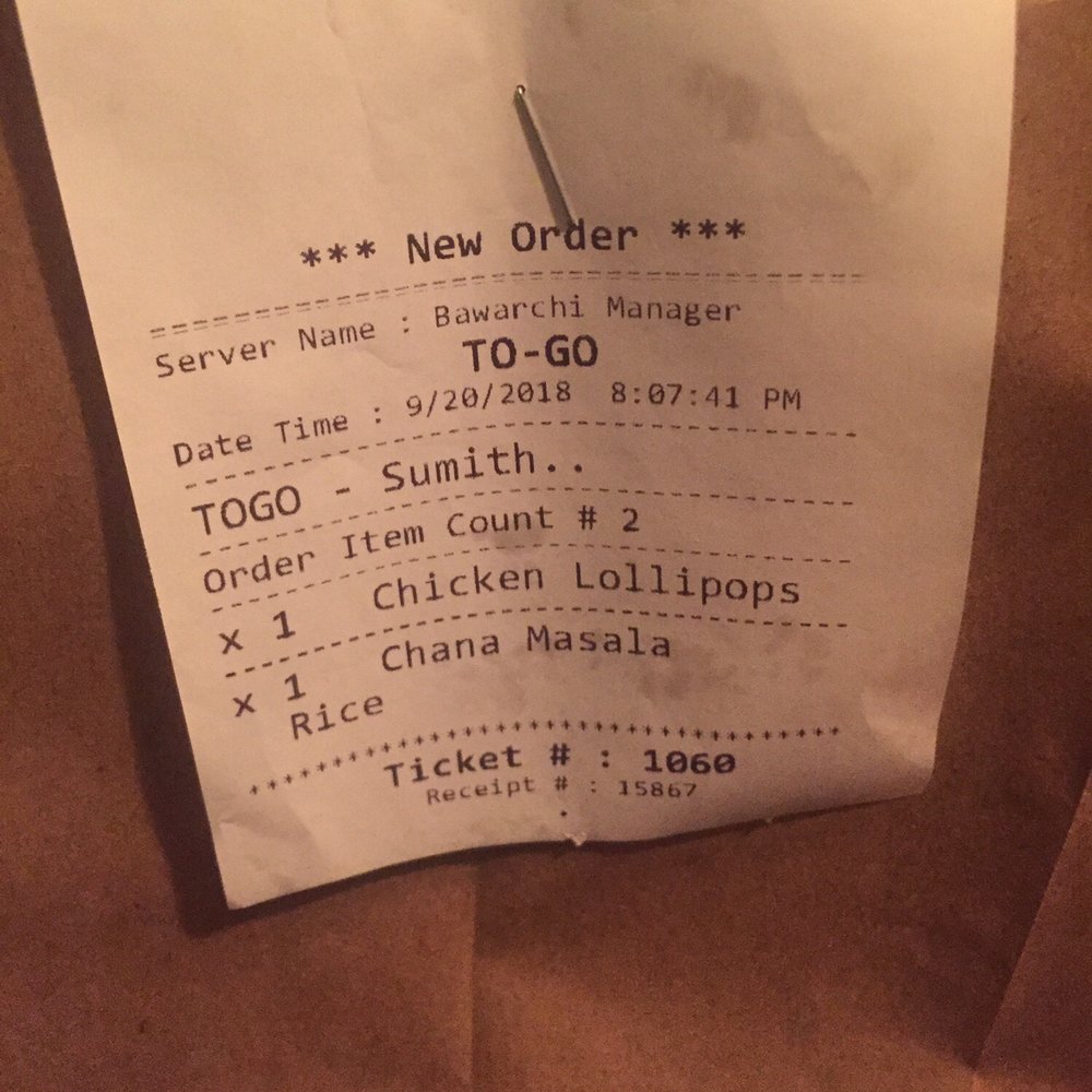 Dawat - Order requesting chicken lollipops they were apparently out of. - Indian Near Me - Charlotte, North Carolina Dawat - Order requesting chicken lollipops they were apparently out of. - Indian Near Me - Charlotte, North Carolina