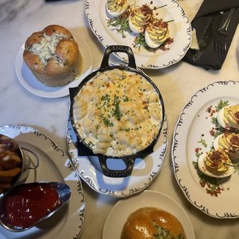 Loch Bar - Deviled eggs, Mac & Cheese, & truffle fries - Seafood Near Me - Houston, Texas Loch Bar - Deviled eggs, Mac & Cheese, & truffle fries - Seafood Near Me - Houston, Texas