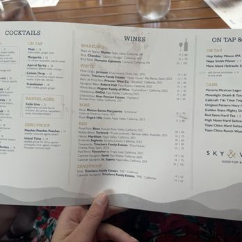 Sky & Vine Rooftop Bar - Menu May 2024 - New American Near Me - Napa, California Sky & Vine Rooftop Bar - Menu May 2024 - New American Near Me - Napa, California