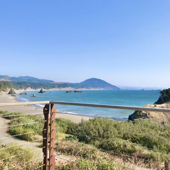 Redfish - The view from the patio seating - Seafood Near Me - Port Orford, Oregon