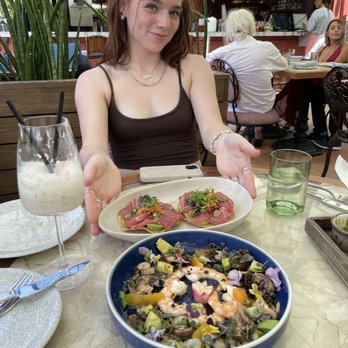 Serena - Tuna tostada $28 and aguachiles negro with shrimp $24 - Mexican Near Me - Miami Beach, Florida Serena - Tuna tostada $28 and aguachiles negro with shrimp $24 - Mexican Near Me - Miami Beach, Florida