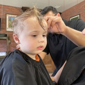 Leathernecks Barber Shop - Jonathan cutting my 2 yr olds hair! Kids cut!! - Barbers Near Me - Los Angeles, California Leathernecks Barber Shop - Jonathan cutting my 2 yr olds hair! Kids cut!! - Barbers Near Me - Los Angeles, California