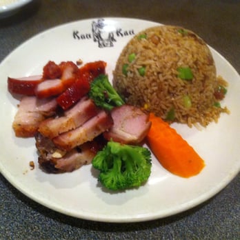 Kau Kau Barbeque - Lunch special with a good mix of roasted and BBQ pork - Barbeque Near Me - Seattle, Washington
