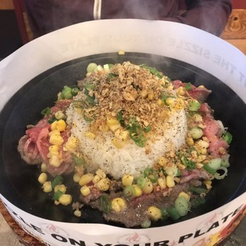 Sizzling Lunch - Garlic pepper beef rice - Steakhouses Near Me - Cupertino, California