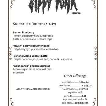 Sippy Punk - Most recently updated menu - Coffee & Tea Near Me - Los Angeles, California Sippy Punk - Most recently updated menu - Coffee & Tea Near Me - Los Angeles, California
