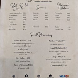 Casa 449 - Drink menu
