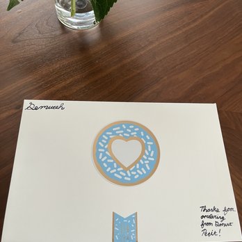 Donut Petit - Cute box with lovely thank you note - Donuts Near Me - Alameda, California Donut Petit - Cute box with lovely thank you note - Donuts Near Me - Alameda, California