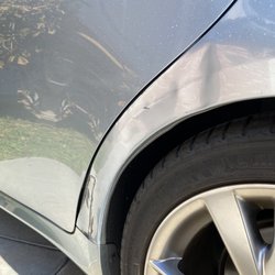 Victory Auto Body - Before quarter panel repair