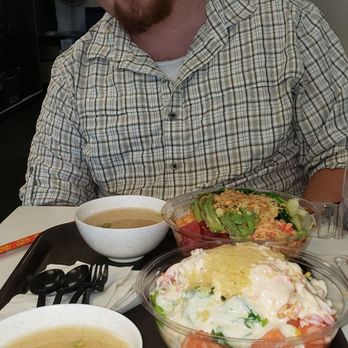 Poke Express - The portions are good and you can pick as many mix ins as you want. We get the large with includes 3 scoops of protein. - Sushi Bars Near Me - Tampa, Florida