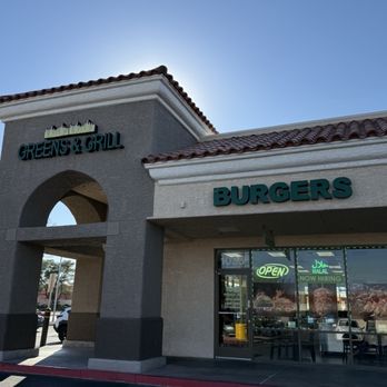 Greens and Grill - exterior. Greens & Grill rainbow location. - Mediterranean Near Me - Las Vegas, Nevada Greens and Grill - exterior. Greens & Grill rainbow location. - Mediterranean Near Me - Las Vegas, Nevada