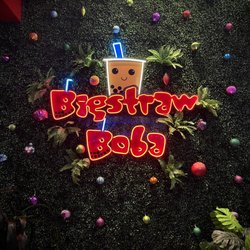 Bigstraw Boba - Festive sign