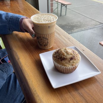 Coffee Hound - Ice shaken espresso and muffin - Coffee & Tea Near Me - Harrisonburg, Virginia