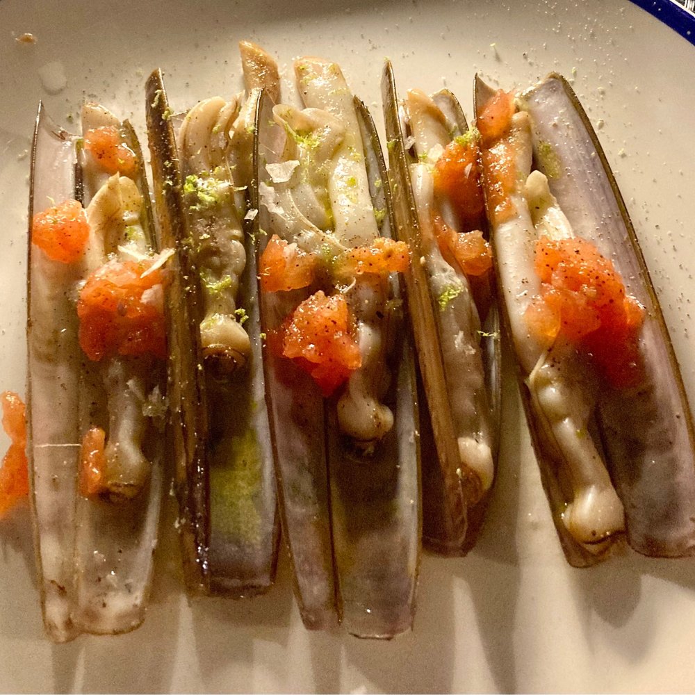 La Taverna Del Mar - Grilled Razor Clams w/Tomato - Restaurants Near Me