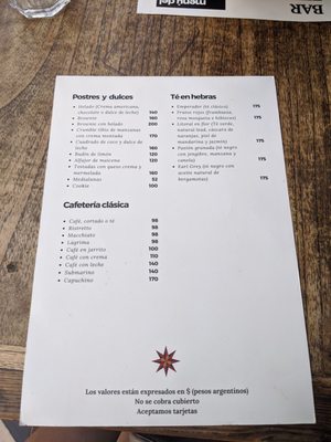 Menu photo 1 Eterna Cadencia Buenos Aires, C