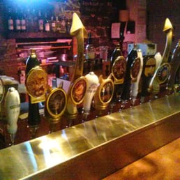 The heavenly devilish tap handles at the First Floor Bar. The heavenly devilish tap handles at the First Floor Bar.