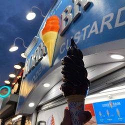 Kohr Bros Frozen Custard - Chocolate dipped vanilla-chocolate swirl!!