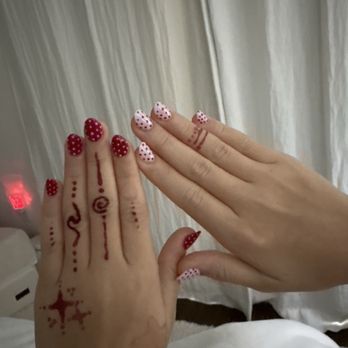 Fanzy Nails - Don't mind her henna tattoos! - Nail Salons Near Me - Sarasota, Florida