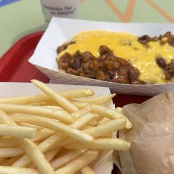 Maid-Rite - Des Moines - Cheese rite combo and a chili cheese rite.