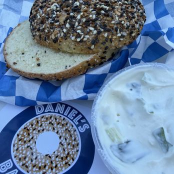 Daniel's Bagels - Everything. Settle down with the salt on top tho - Bagels Near Me - Los Angeles, California Daniel's Bagels - Everything. Settle down with the salt on top tho - Bagels Near Me - Los Angeles, California