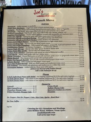 Joe's Italian Cafe by null