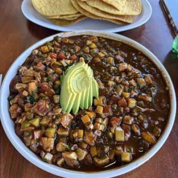 Miches and Ceviches - Fish Ceviche with Mango in Black Sauce. 5/2026 - Seafood Near Me - Santa Cruz , California Miches and Ceviches - Fish Ceviche with Mango in Black Sauce. 5/2026 - Seafood Near Me - Santa Cruz , California