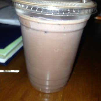 Bean & Leaf Cafe - Iced decaf hazelnut mocha (both syrup and chocolate are sugar free) with soy. Doesn't even taste sugar free! - Coffee & Tea Near Me - Manteca, California