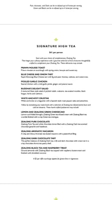 Menu photo 7 Zealong Tea Estate Hamilton, WKO