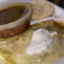 Green Chicken Enchiladas