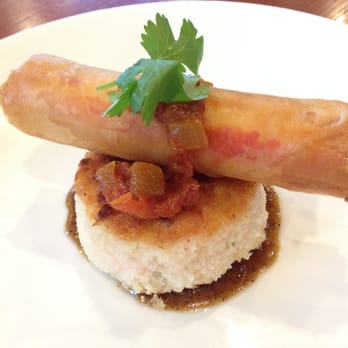 MW Restaurant - King Crab Lumpia & Cake - New American Near Me - Honolulu, Hawaii