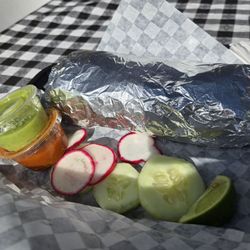 El Mini Taco - Nice big burrito with two sauces and sides