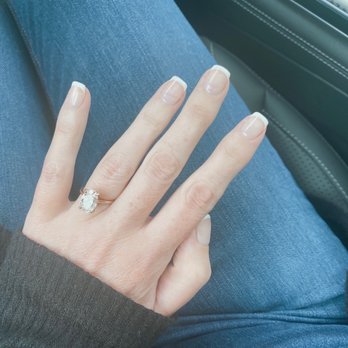 Uptown Nails - Acrylic Nails with Shellac (French) by Hana - Nail Salons Near Me - Issaquah, Washington
