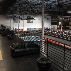 K1 Speed Anaheim - The mezzanine above K1 Speed Anaheim's track