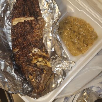 Safari African Restaurant - Grill fish with sweet onions..well worth the money - African Near Me - Roslindale, Massachusetts Safari African Restaurant - Grill fish with sweet onions..well worth the money - African Near Me - Roslindale, Massachusetts