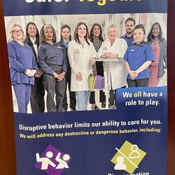 University of Michigan Health System - Poster emphasizing the importance of safety and partnership