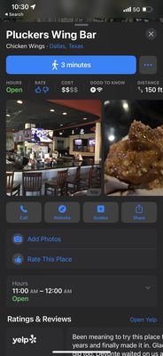 Pluckers Wing Bar by null