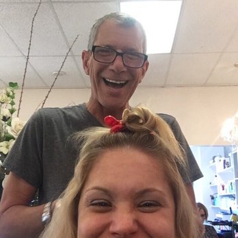 aDias Salon - Daniel chatting up while my highlights go in! - Hair Salons Near Me - Las Vegas, Nevada