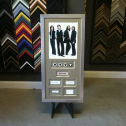 CMM Framing - Beatles autographs, picks and vintage ticket!!! Linen mat and museum glass