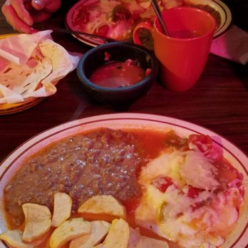 El Cochinito Contento - Huevos Rancheros which were served with flour tortillas. - Mexican Near Me - Fresno, California