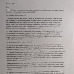 Redacted printout of sent text message Redacted printout of sent text message