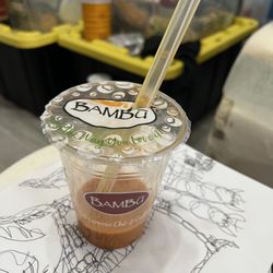 BAMBU - Orange creamery with boba not "Thai tea as they claim to be"