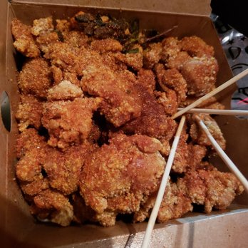 Boba Ave Express - Medium spicy popcorn chicken. It was SPICY. Order one level down of what you usually eat. Otherwise it was crispy and tasty - Bubble Tea Near Me - Arcadia, California